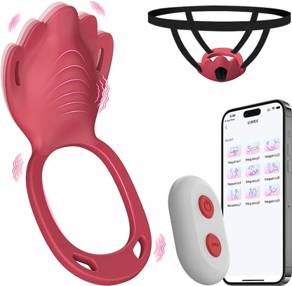 Sexy Erwachsene Weibliche Tragbare Höschen Vibrator Masturbation Werkzeug Paar Vibrator Stimulator Vagina Vibrierender Penis Ring Sex Spielzeug