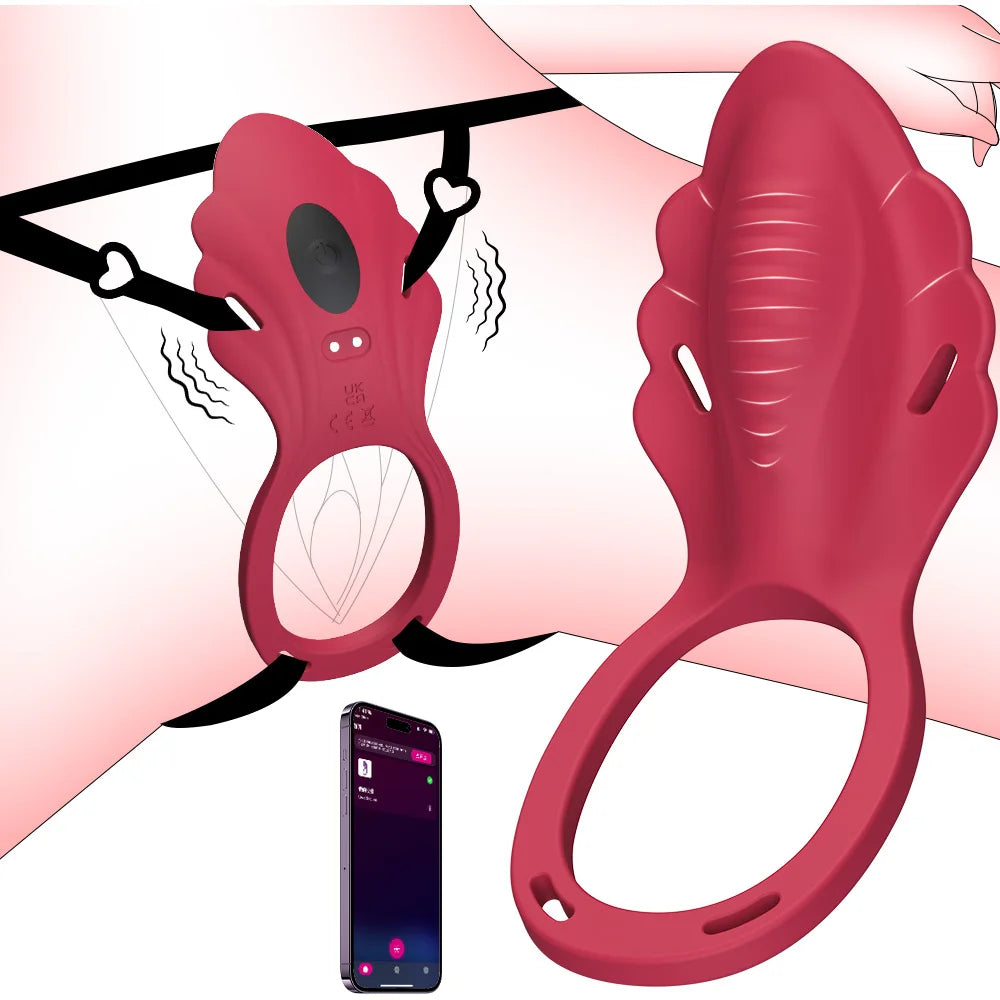Sexy Erwachsene Weibliche Tragbare Höschen Vibrator Masturbation Werkzeug Paar Vibrator Stimulator Vagina Vibrierender Penis Ring Sex Spielzeug