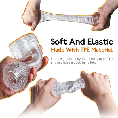 Men's sex toys, penis enlargement trainers, male masturbator, pocket pussy, transparent realistic vagina, sex machine, adult sex toys