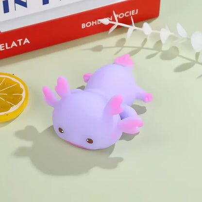 1/4 stücke Axolotl Squeeze Ball Nette Fisch Entspannen Cartoon Antistress Squishy Stress Relief Langsam Rising Für Erwachsene Kinder stretch Spielzeug