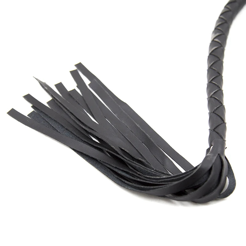 Pu Leder Pimp Peitsche Crop Party Flogger