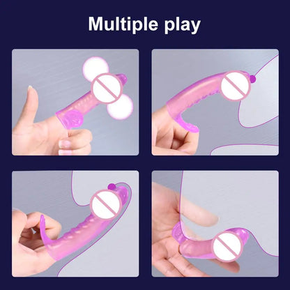 Sex Spielzeug Für Frauen Männer Erwachsene Erotische Bdsm G-punkt Vagina Massager Kein Vibrator Butt Plug Finger Hülse Klitoris Stimulator Sex Shop