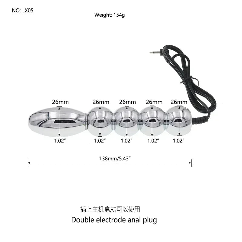 Sex Toys for Men Masturbation Novelty Electric Shock Butt Plug Anal Toys Penis Stimulation Pulse Orgasm Medical Theme Toys