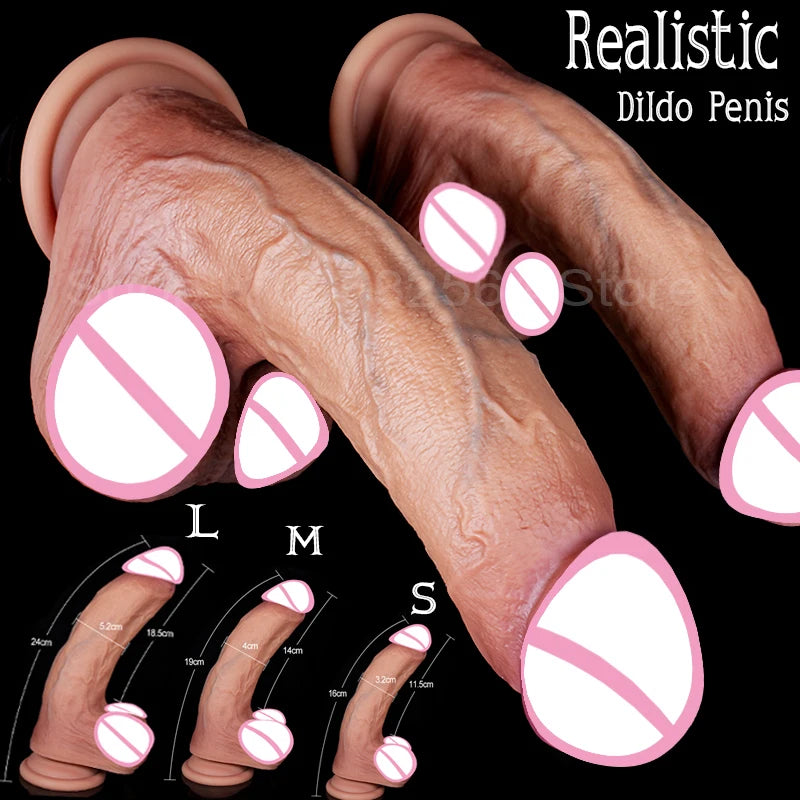Realistischer Penis Silikon Gode Dildo Strapon Dick Schwanz
