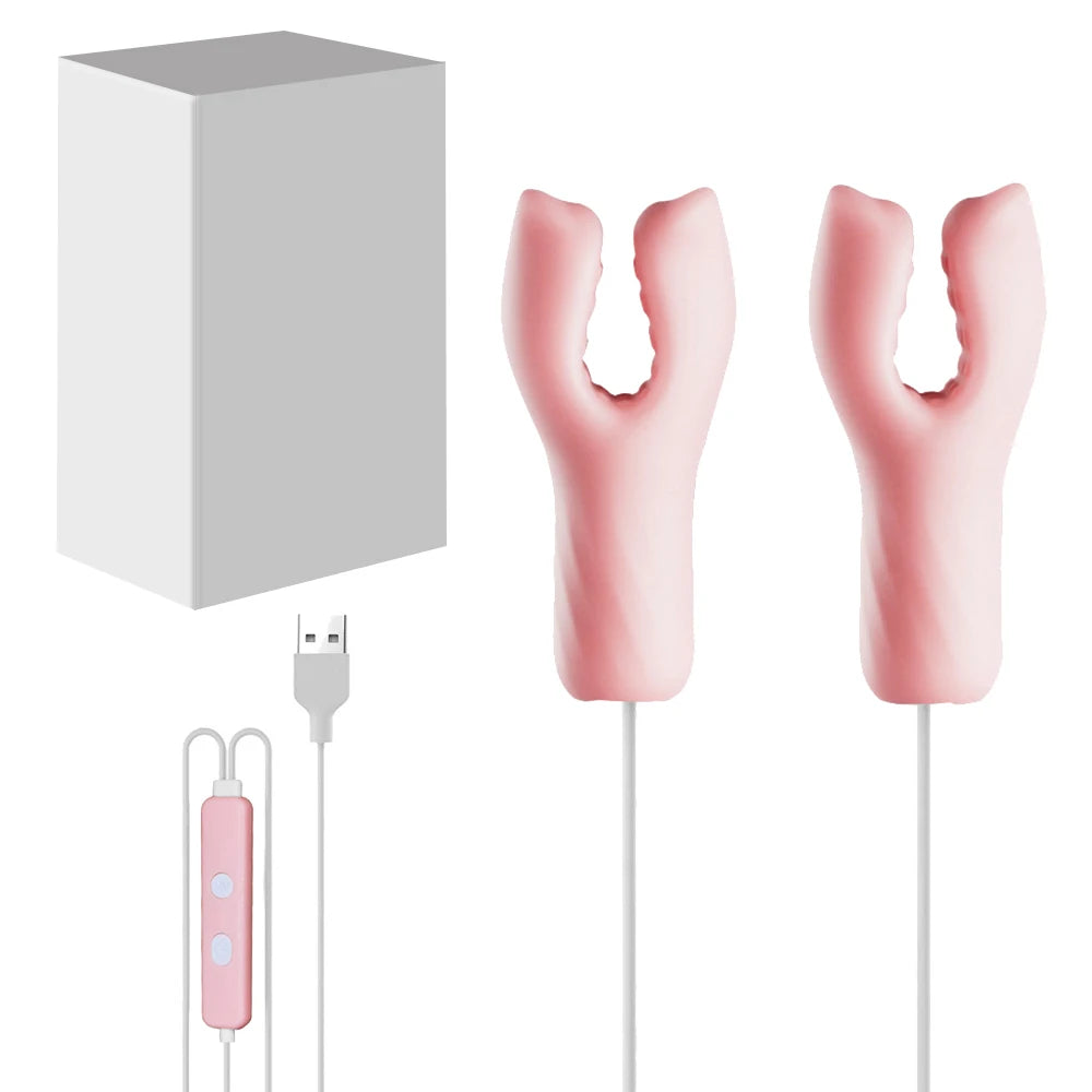 Sexspielzeug für Frauen Paare Brustmassage 10 Frequenzen Nippelklemmen Klitoris-Clip Nippel-Vibrator Nippel-Klitoris-Stimulation