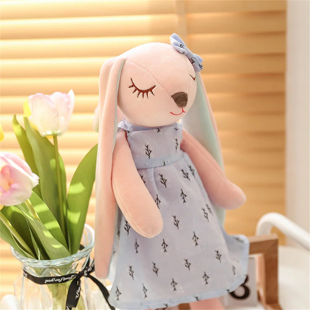 34/45/55cm Plüsch-Kaninchenpuppe Hase Plüschtier Stofftier Kaninchenpuppe Rosa Plüschhase Geschenk für Mädchen