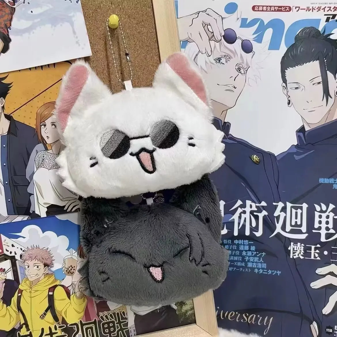 Schlüsselanhänger Geto Suguru und Satoru Gojo Plüsch Cosplay Puppe Anhänger Schlüsselanhänger Paar Zubehör Schlüsselanhänger Fans Geschenk
