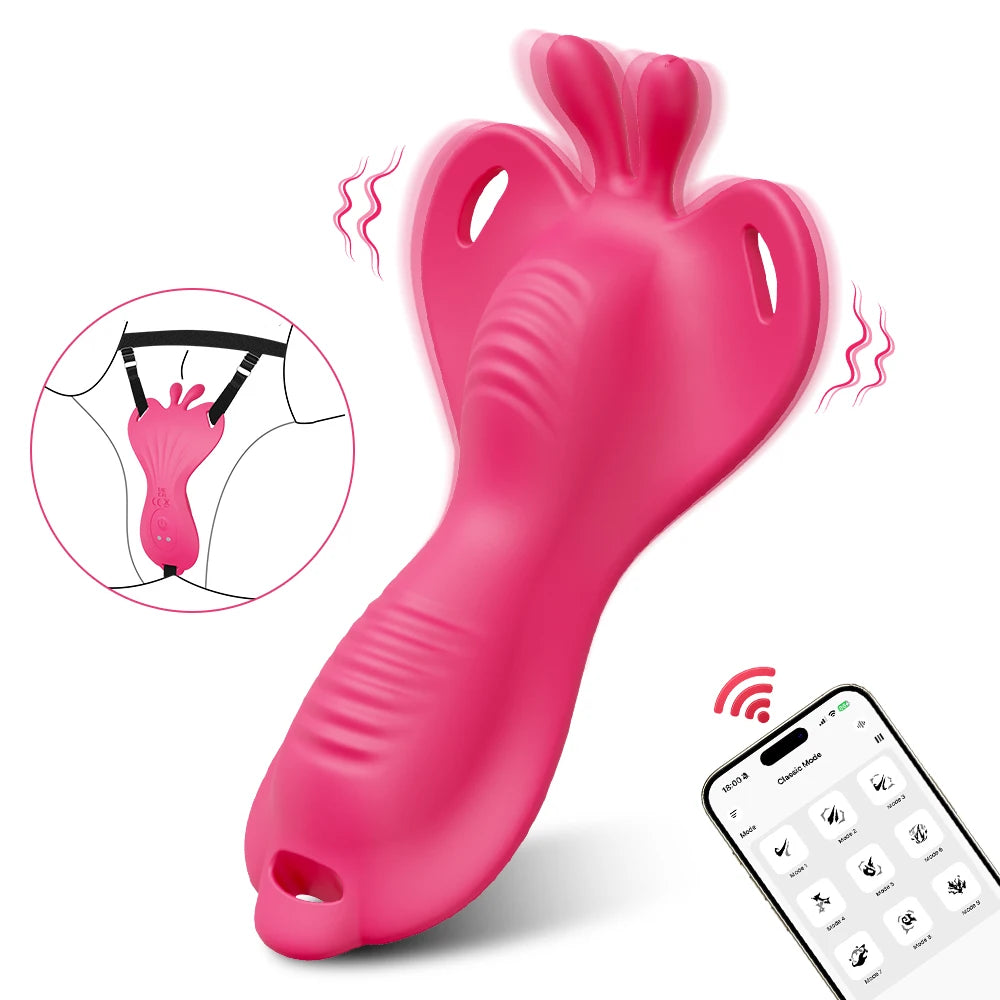 Sexy Erwachsene Weibliche Tragbare Höschen Vibrator Masturbation Werkzeug Paar Vibrator Stimulator Vagina Vibrierender Penis Ring Sex Spielzeug