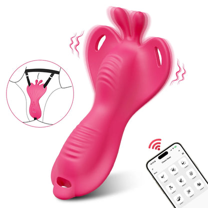 Sexy Erwachsene Weibliche Tragbare Höschen Vibrator Masturbation Werkzeug Paar Vibrator Stimulator Vagina Vibrierender Penis Ring Sex Spielzeug