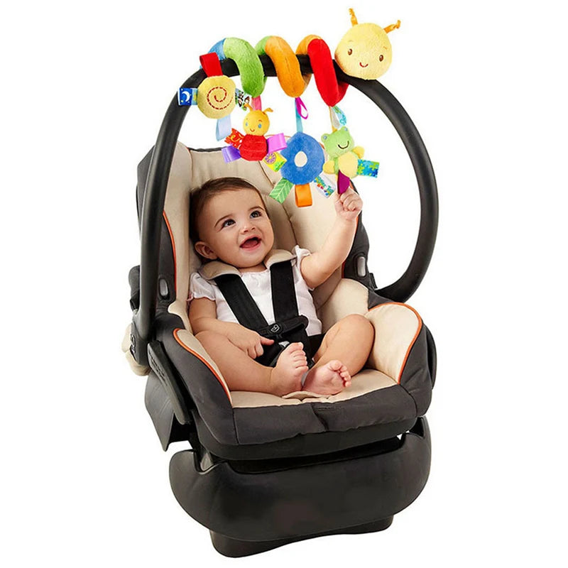 Baby Krippe Hängen Rasseln Spielzeug Auto Sitz Spielzeug Weiche Mobiles Kinderwagen Krippe Kinderbett Spirale Spielzeug Kinderwagen Hängen Puppen für Babys Neugeborenen Geschenk