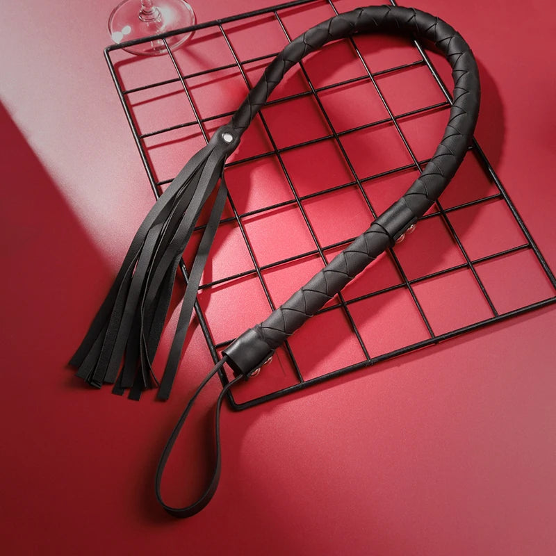 Pu Leather Pimp Whip Crop Party Flogger