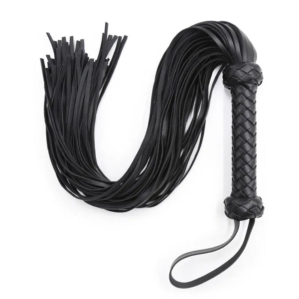 Echte-Leder Flogger – Premium Quastenpeitsche mit stabilem Griff