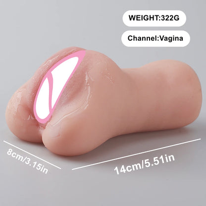 Realistic Vaginal Sex Toys for Men Pocket Pussy Erotic Oral Sex Artificial Anal Vagina 18+ Male Masturbators Adult Toys