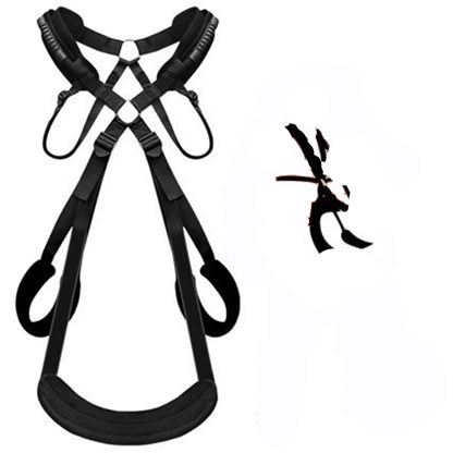 BDSM Sex-Schaukel-Set mit Bondage-Liebesgurten für Paare, Verstellbare Gurte, Erwachsenen-Sexspielzeug, Weiche Plüsch-Polstermatte, Sex-Fesselset