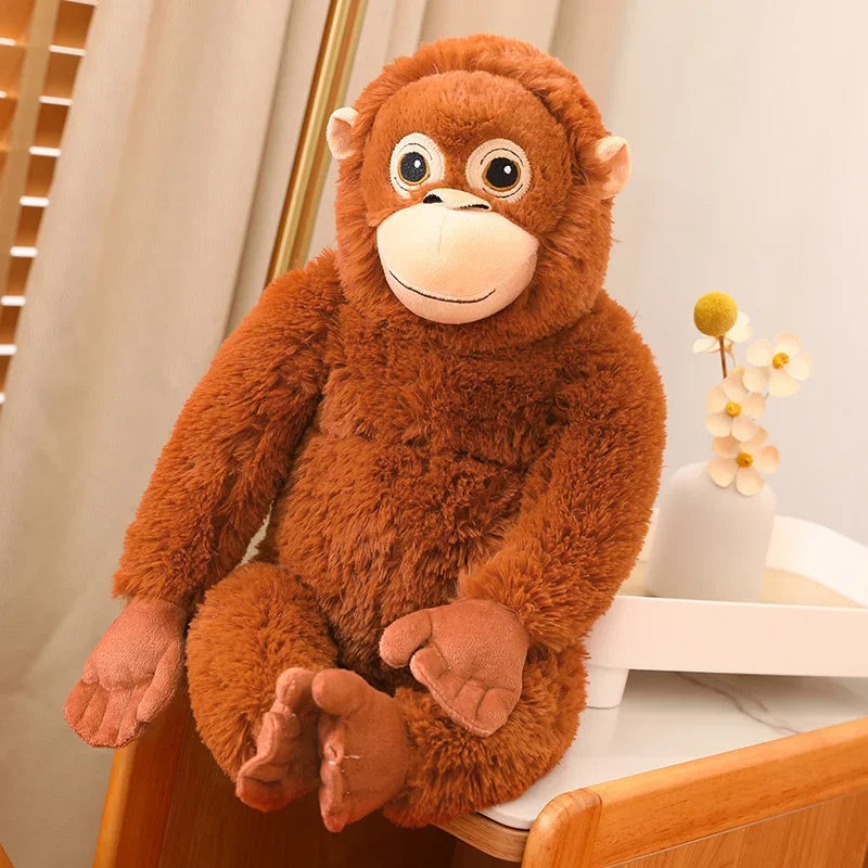 Cartoon-Gorilla-Plüschtier Schimpansen Affe Weiche Stoffpuppe Rucksack Auto Tasche Zimmer Deko Kindergeschenk