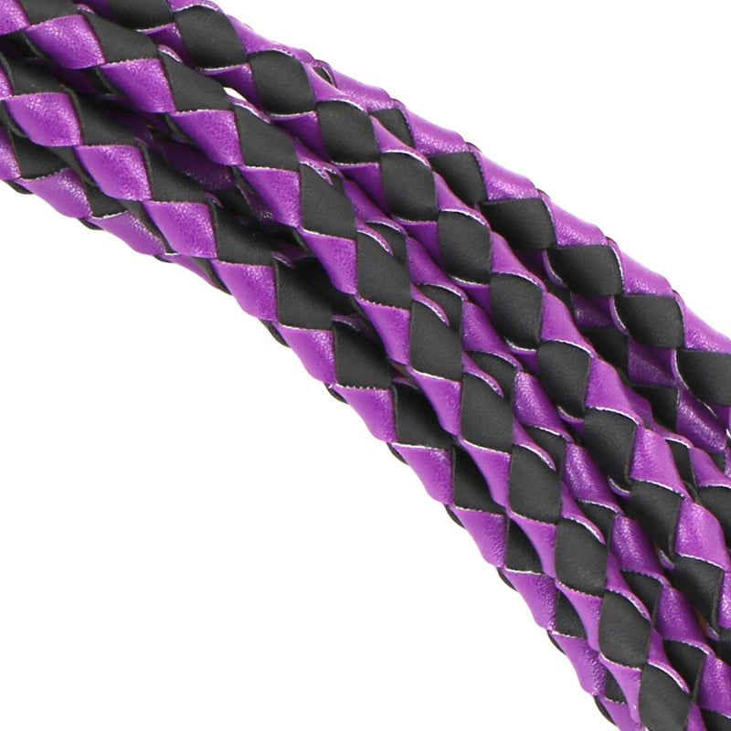 Echtes Leder Quaste Griff Flogger Reitsport Peitschen