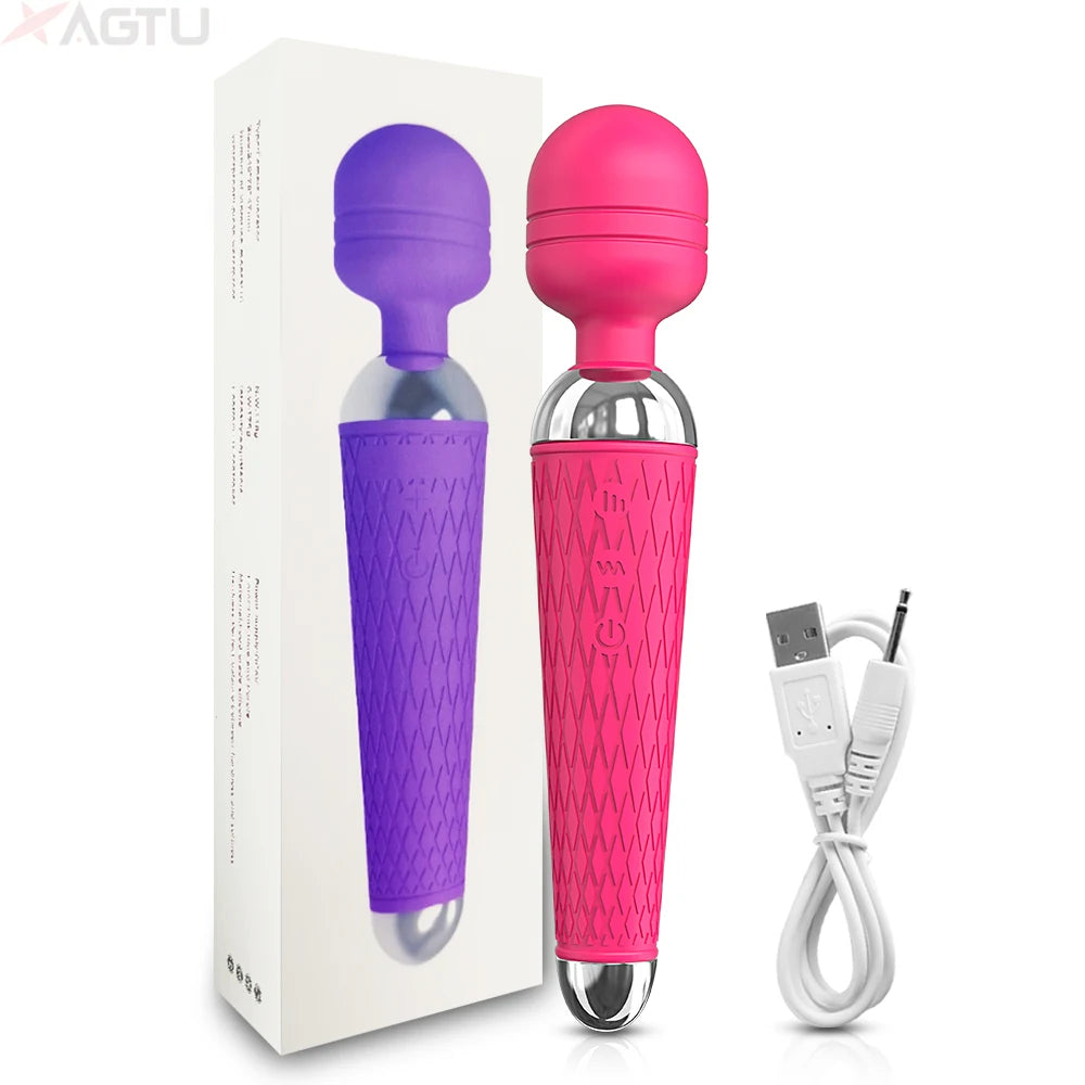 Sexspielzeug AV-Vibrator für Frauen Klitoris-Stimulator Nippel G-Punkt Zauberstab Dildo Weiblicher Vibrator zur Selbstbefriedigung Erotikspielzeug für Erwachsene