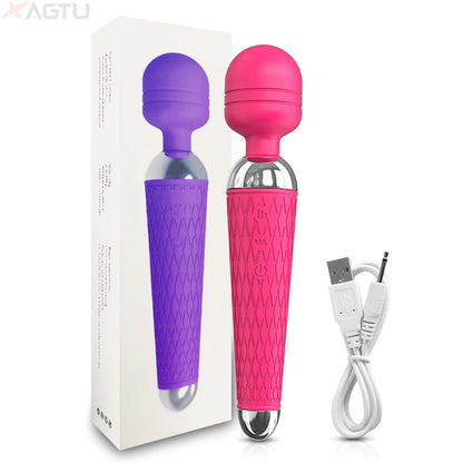 Sexspielzeug AV-Vibrator für Frauen Klitoris-Stimulator Nippel G-Punkt Zauberstab Dildo Weiblicher Vibrator zur Selbstbefriedigung Erotikspielzeug für Erwachsene
