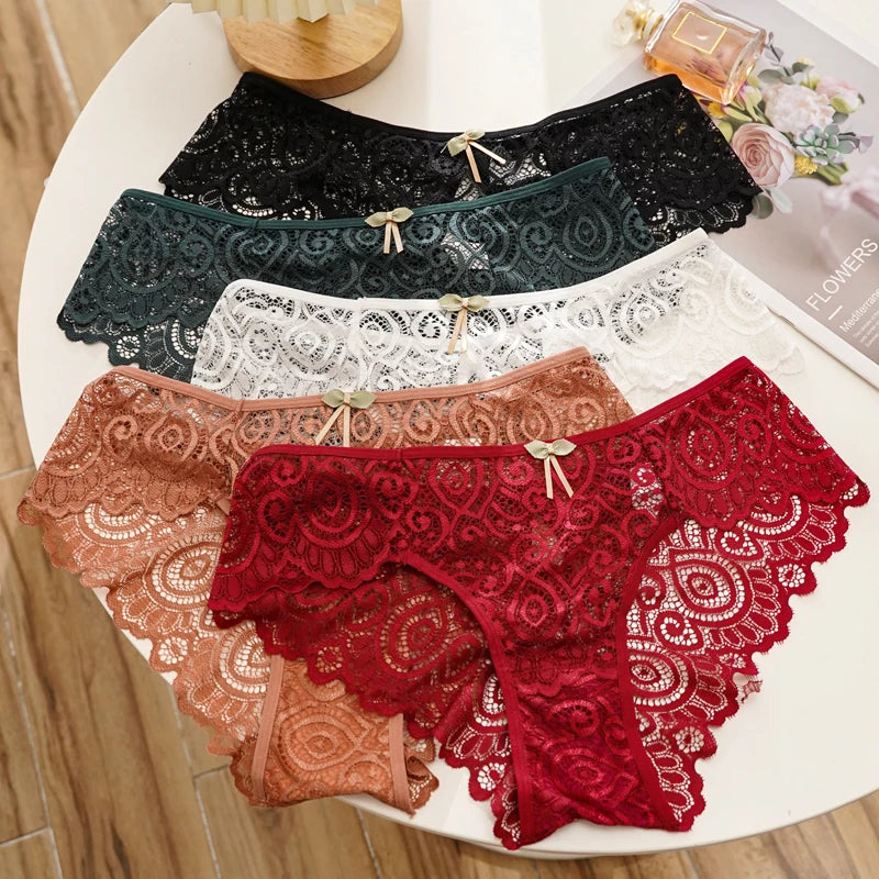 CINOON 2-teiliges Set – Sexy Damen-Spitzenhöschen