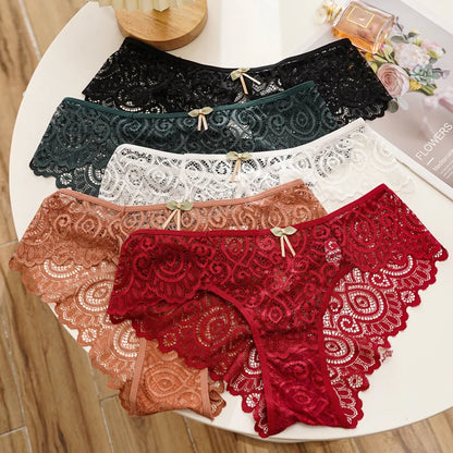 CINOON 2-teiliges Set – Sexy Damen-Spitzenhöschen