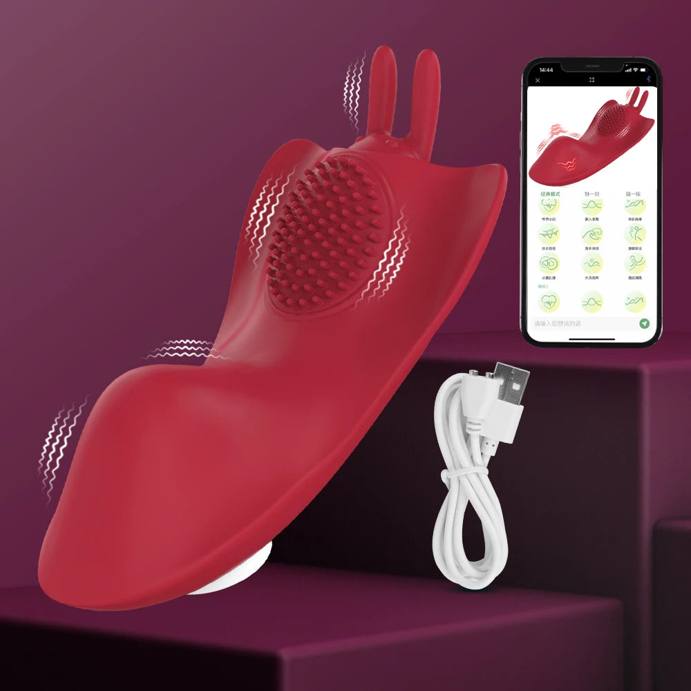 Erwachsenen-Sexspielzeug für Frauen Paare Tragbarer Slip-Vibrator Schmetterling-Sextoy 3-in-1 Mini-Schmetterlings-Vibrator Klitoris G-Punkt Vagina