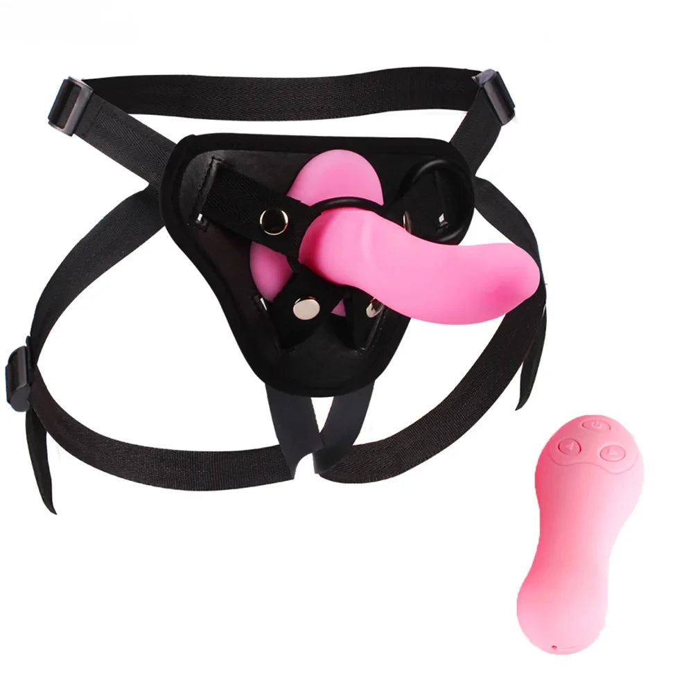 Sexspielzeug für Frauen, 10-Gang-Vibrations-Sexgürtel, Penis-Umschnalldildo, Vibrator, Höschen für Frauen, lesbischer Sex-Bondage-Dildo