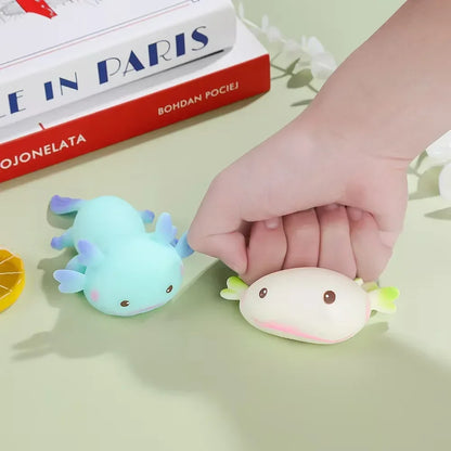 1/4 stücke Axolotl Squeeze Ball Nette Fisch Entspannen Cartoon Antistress Squishy Stress Relief Langsam Rising Für Erwachsene Kinder stretch Spielzeug
