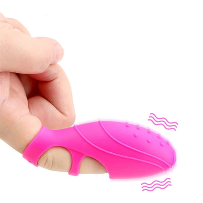 Finger Sleeve Vibrator G Spot Clitoris Stimulator
