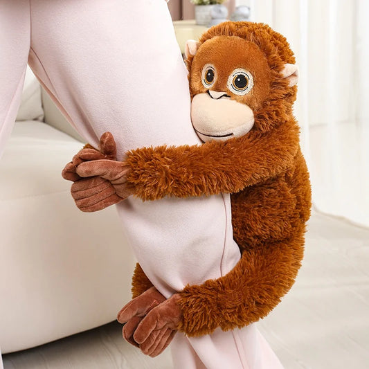 30-90CM Cartoon-Gorilla-Plüschtier Schimpansen Punch-Affe Weiche Stoffpuppe Deko Mädchen Geburtstagsgeschenk Orang-Utan-Plüschpuppen