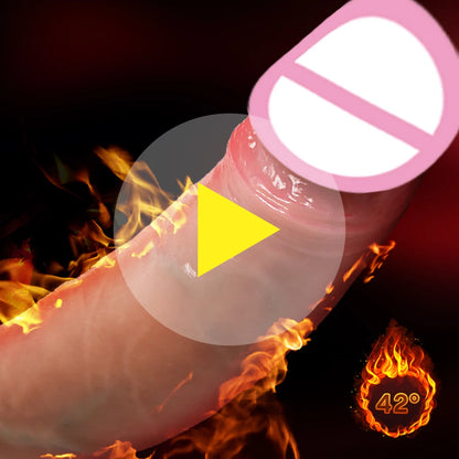 Dildo Vibrator Realistisch 24,5 cm GROSS Teleskopisch Penis Vaginale Masturbation Orgasmus Rotierender Riesiger Schwanz Sexspielzeug für Lesben