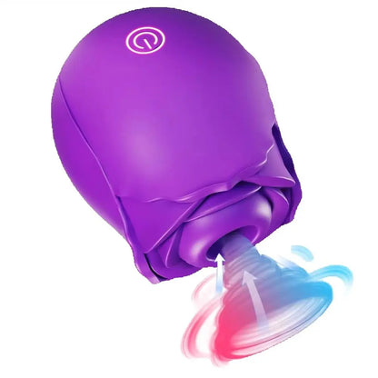 Sexspielzeug für Frauen Rosen-Vibrator G-Punkt-Massagegerät Leistungsstarke Vaginalsaugung Erwachsenen-Sexspielzeug Sexuelles Wohlbefinden Intim-Massagegerät für Frauen