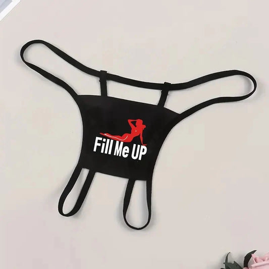 Lingerie sexy imprimée de slogans pour femmes