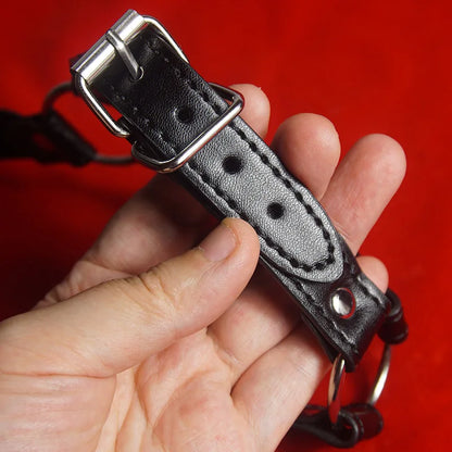 BDSM Mund knebel. Slave Gag Ball,Ball gag mit kurzem Kinnriemen, Bondage, Fesseln, Sexspielzeug für Paare, Spiele für Erwachsene