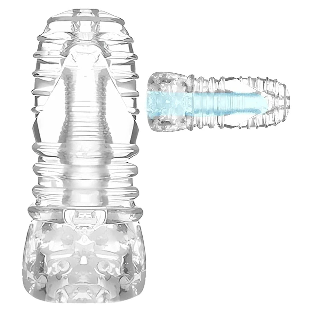 Men's sex toys, penis enlargement trainers, male masturbator, pocket pussy, transparent realistic vagina, sex machine, adult sex toys