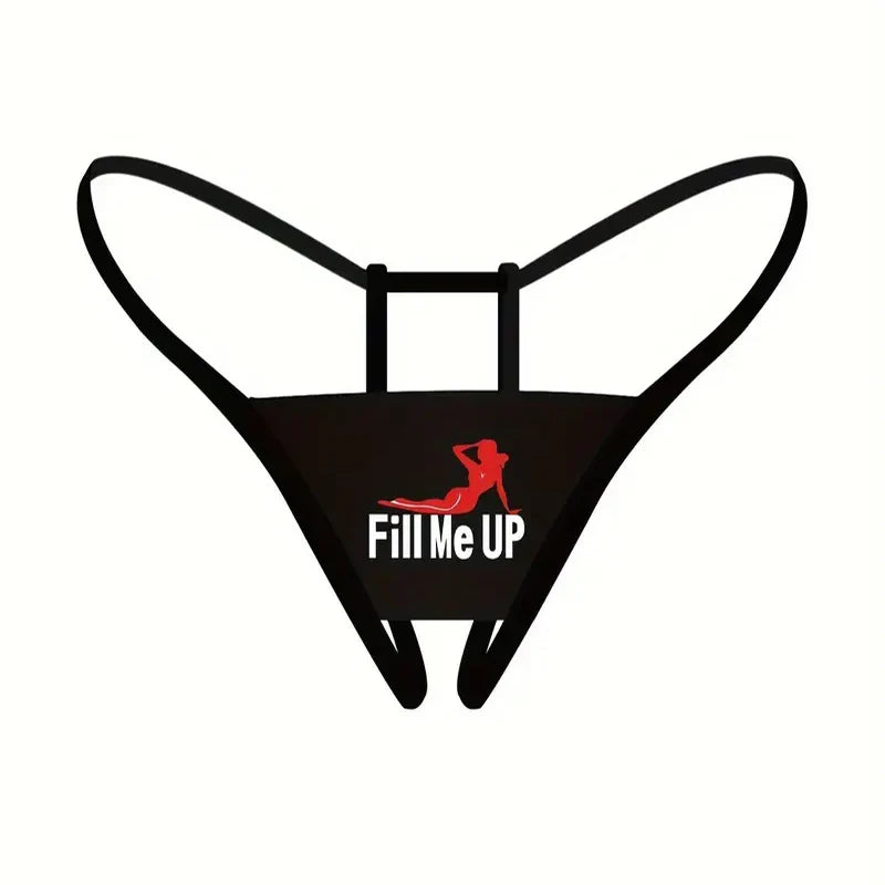 Sexy Slogan Print Dessous für Frauen