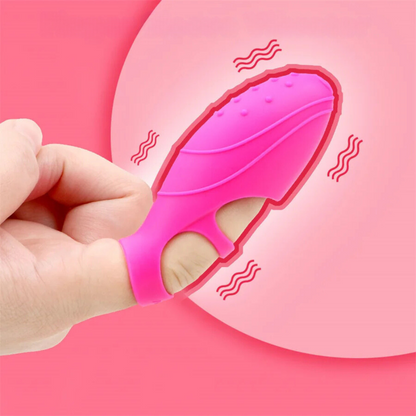 Finger Sleeve Vibrator G Spot Clitoris Stimulator