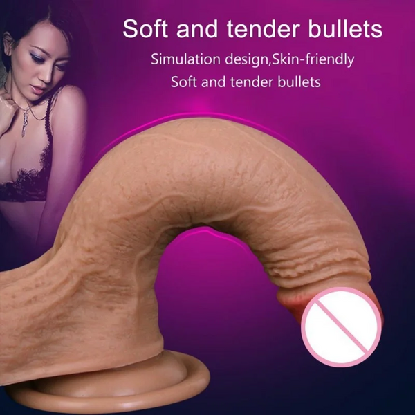Neues Hautgefühl, realistischer Penis, superriesiger großer Dildo mit Saugnapf, Sexspielzeug für Frauen, Sexprodukt