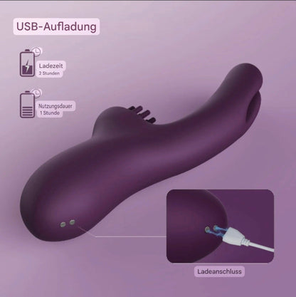 Elatia™ Deer Rabbit Vibrator – Dual-Action G-Spot & Klitoris Stimulator